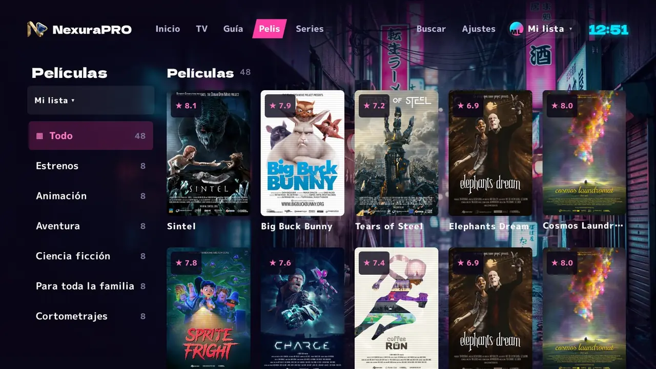 Películas en la TV